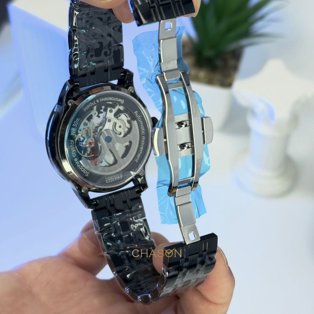 Годинник наручний Awarder 043 Де би не був All Black Steel Automatic