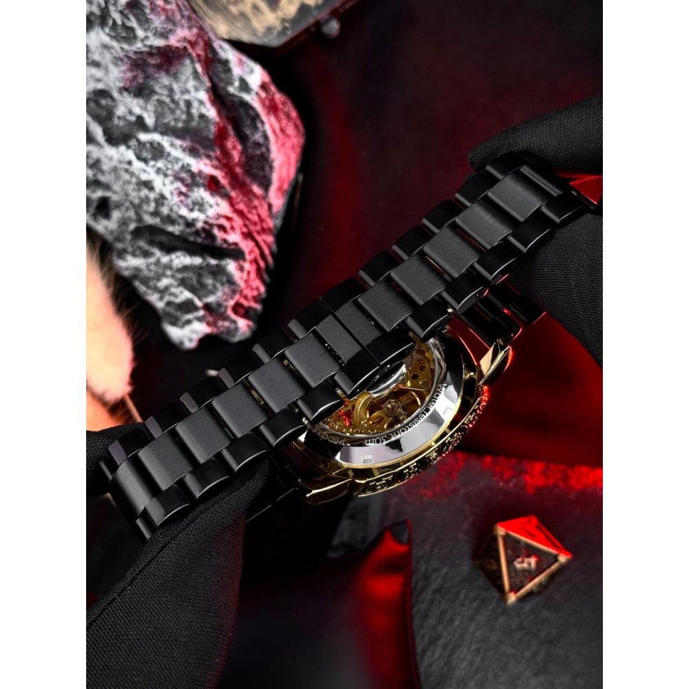 Годинник наручний Awarder 021-3D Де би не був Gold-Black Steel