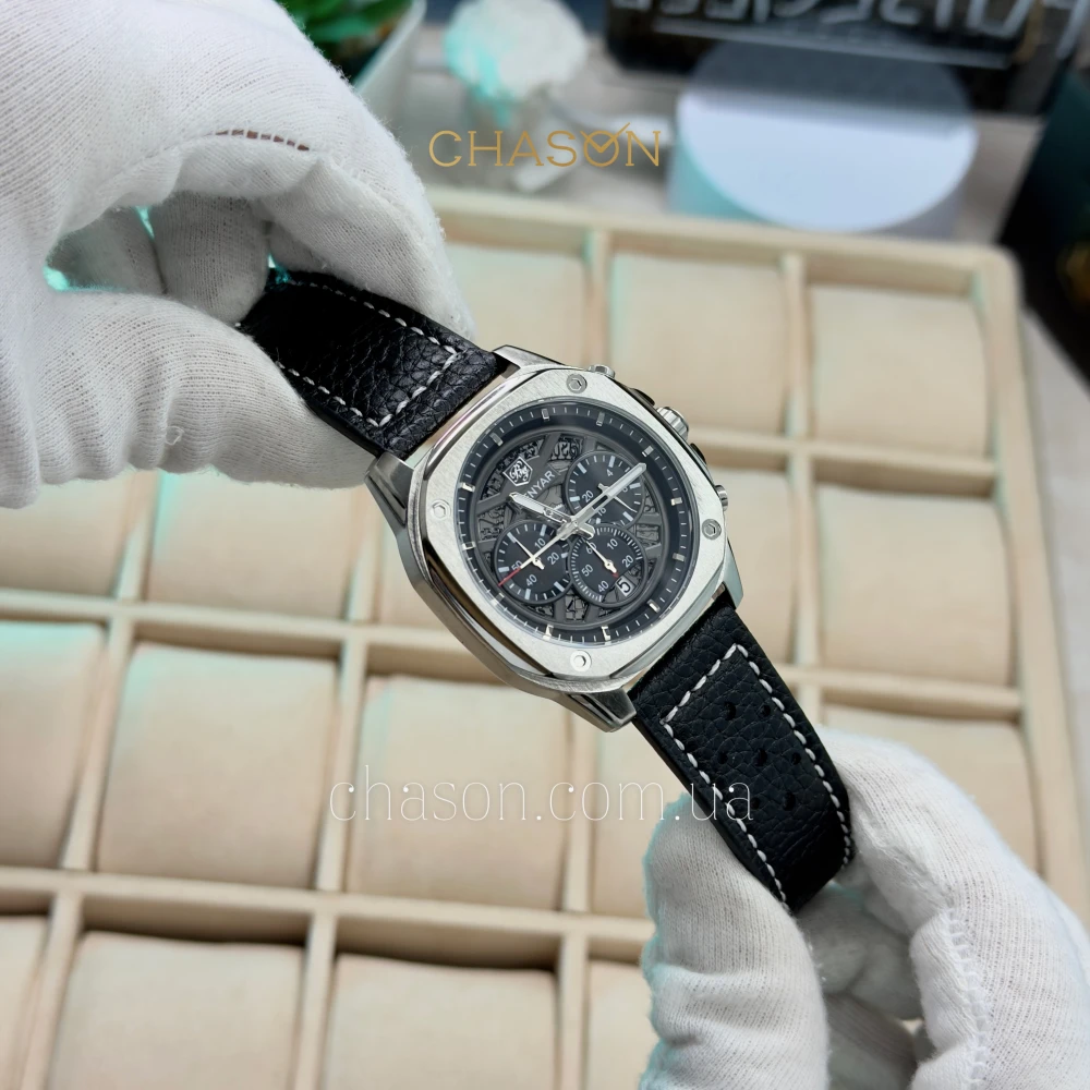 Чоловічий годинник Benyar BY-5222 Black-Silver