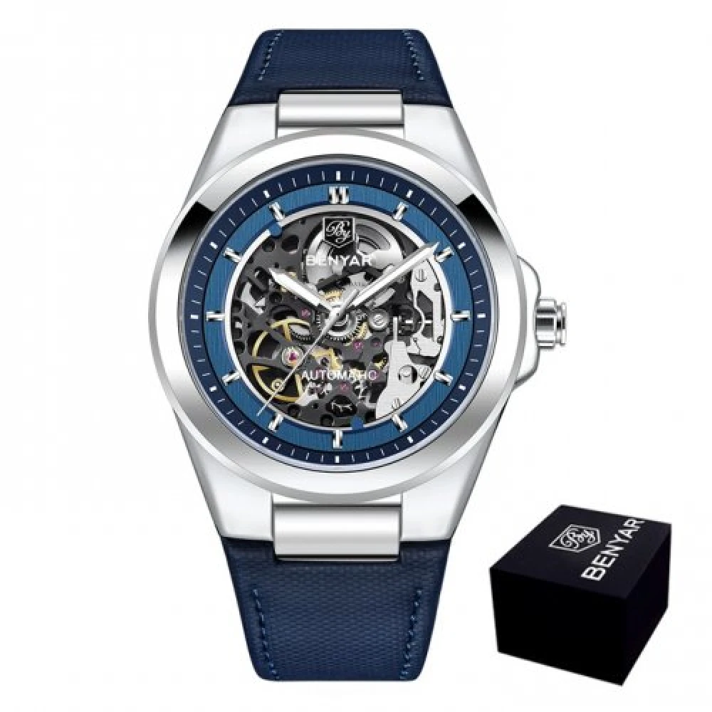 Чоловічий годинник Benyar BY-5207 Blue-Silver-Blue 