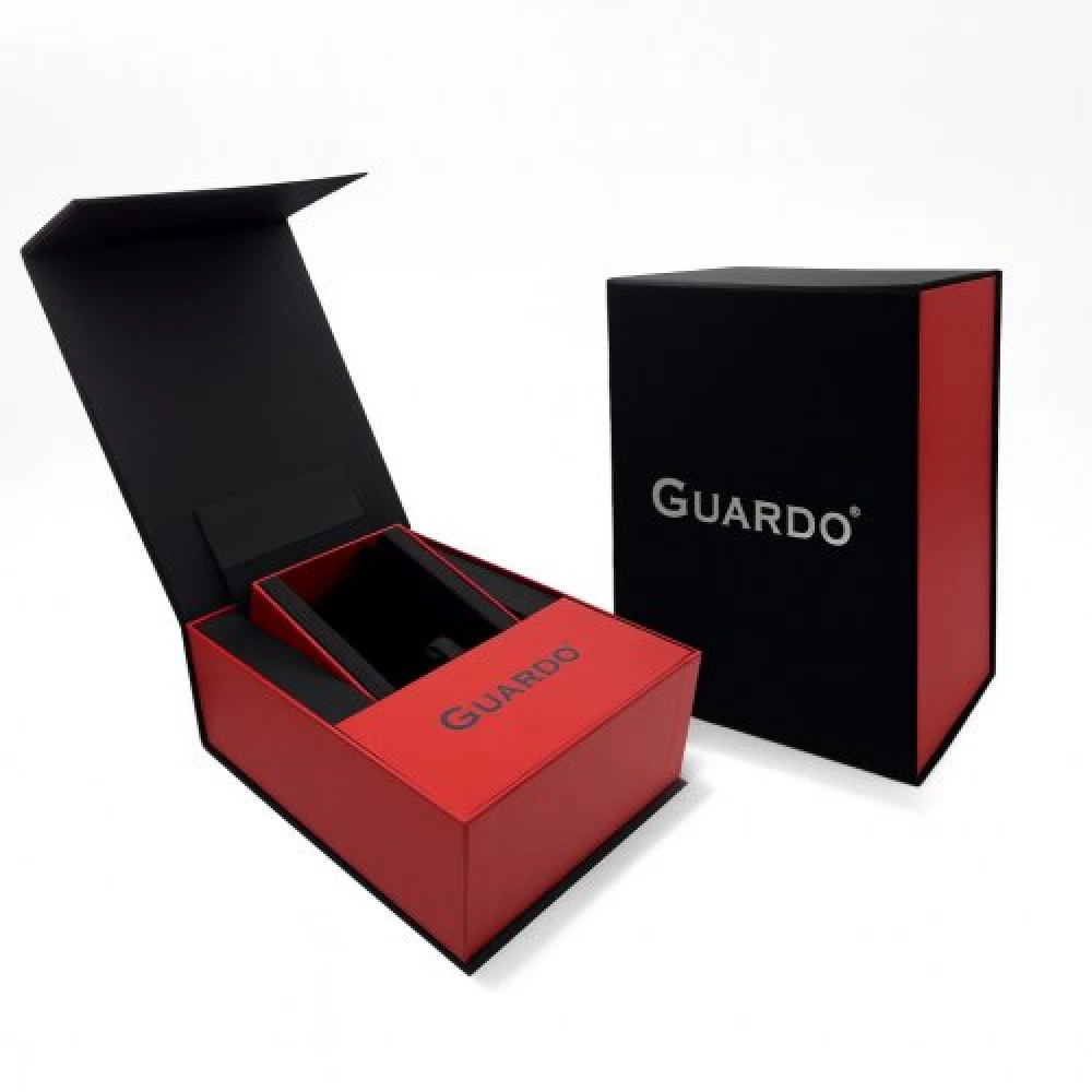  Чоловічий годинник GUARDO 012764-1 silver-black