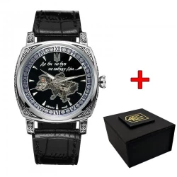 Годинник механічний Awarder 021-3D Скелетон Де би не був Silver-Black