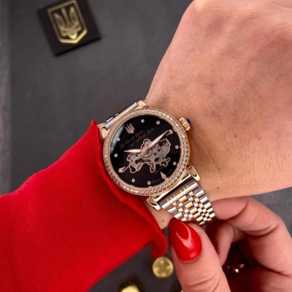 Годинник наручний Awarder 047 Де би не була Silver-Gold-Black