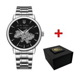  Годинник наручний Awarder 022-3D Де би не був Steel Automatics Silver-Black