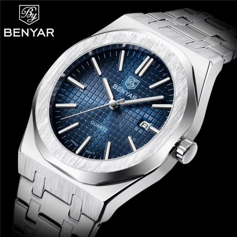 Мужские часы Benyar BY-5156 Silver-Blue