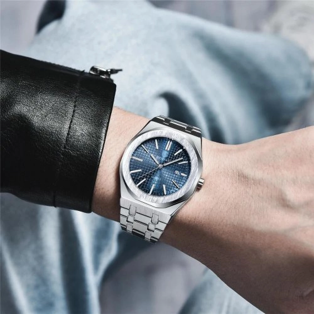 Мужские часы Benyar BY-5156 Silver-Blue