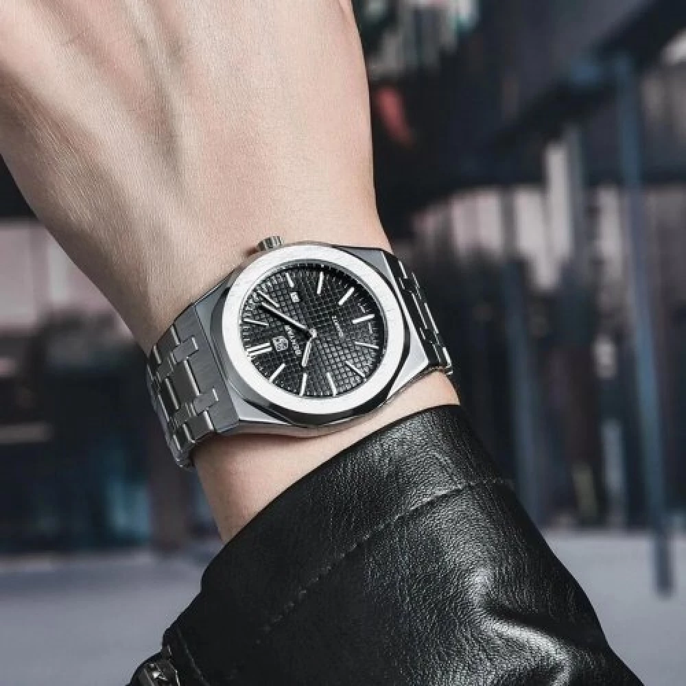 Мужские часы Benyar BY-5156 Silver-Black 1