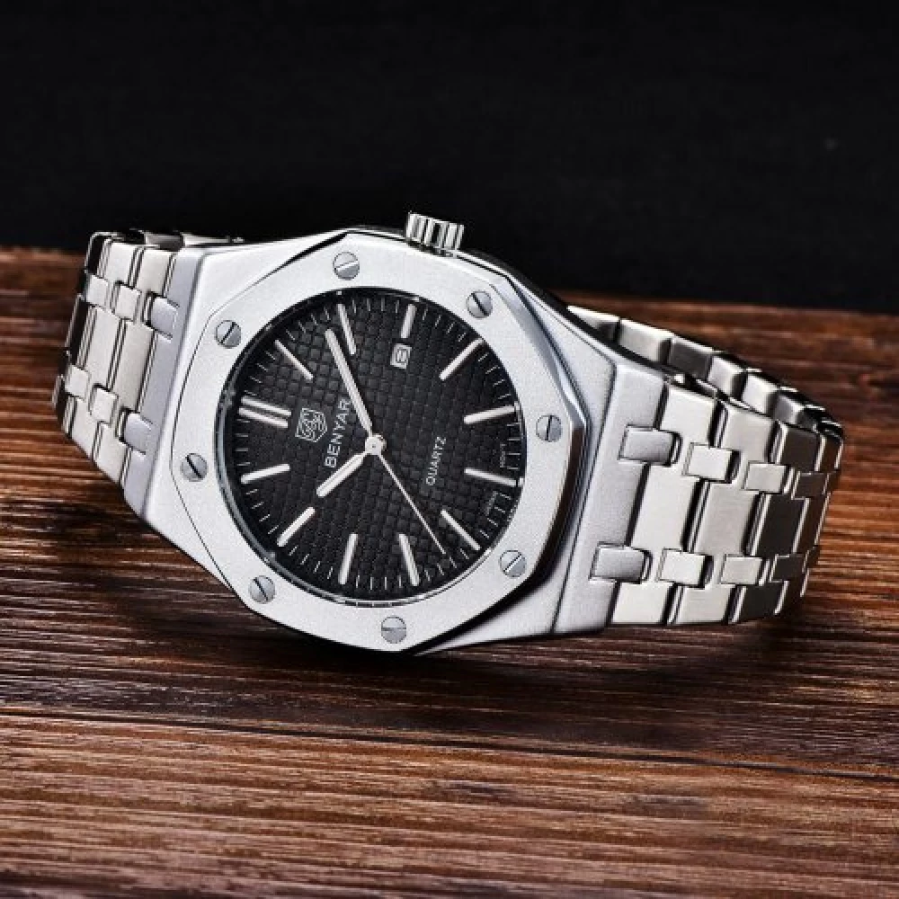 Мужские часы Benyar BY-5156 Silver-Black 