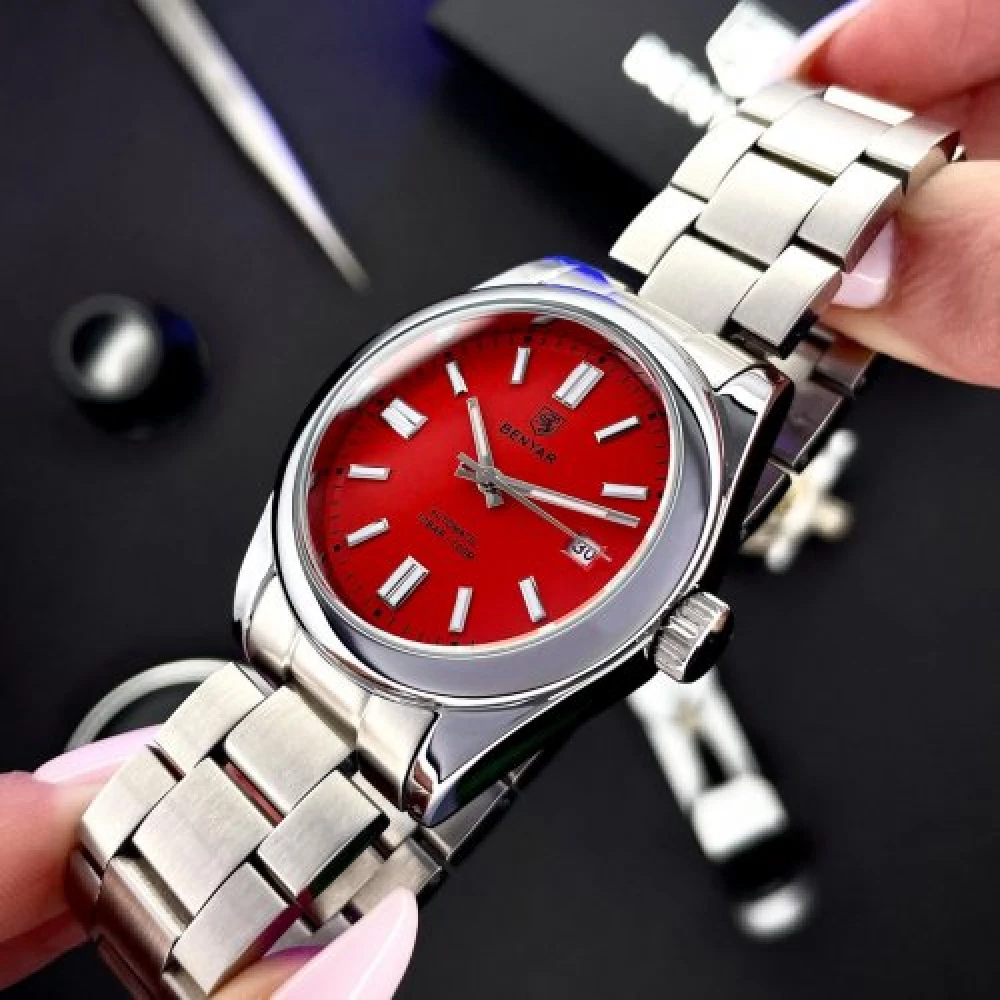 Чоловічий годинник Benyar BY-5185 Red