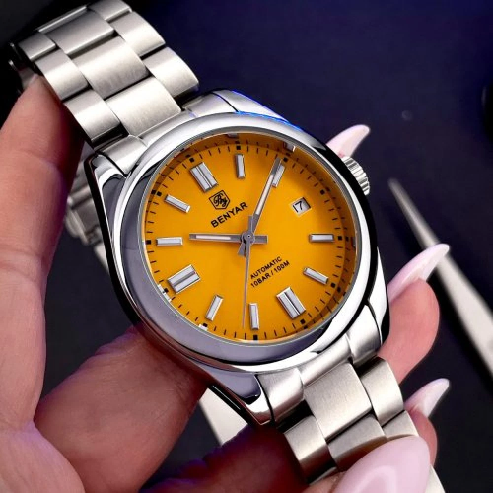 Чоловічий годинник Benyar BY-5185 Yellow