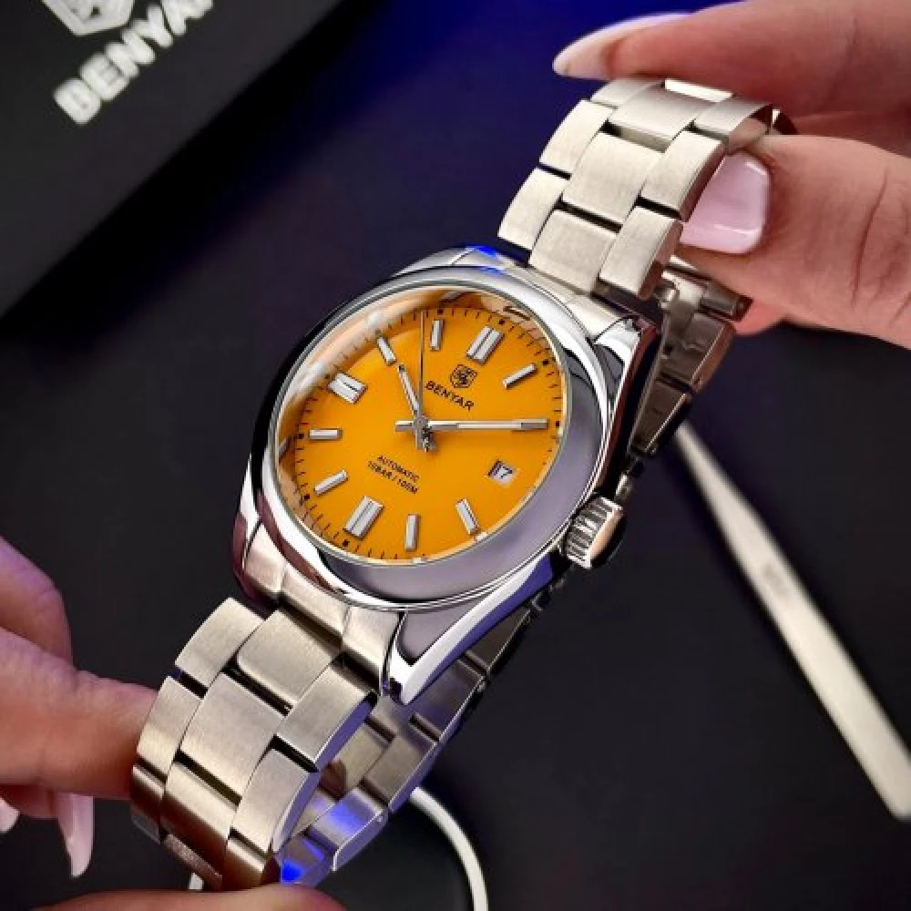 Чоловічий годинник Benyar BY-5185 Yellow