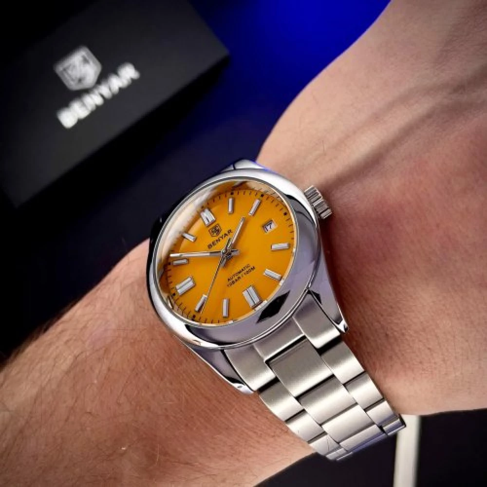 Чоловічий годинник Benyar BY-5185 Yellow