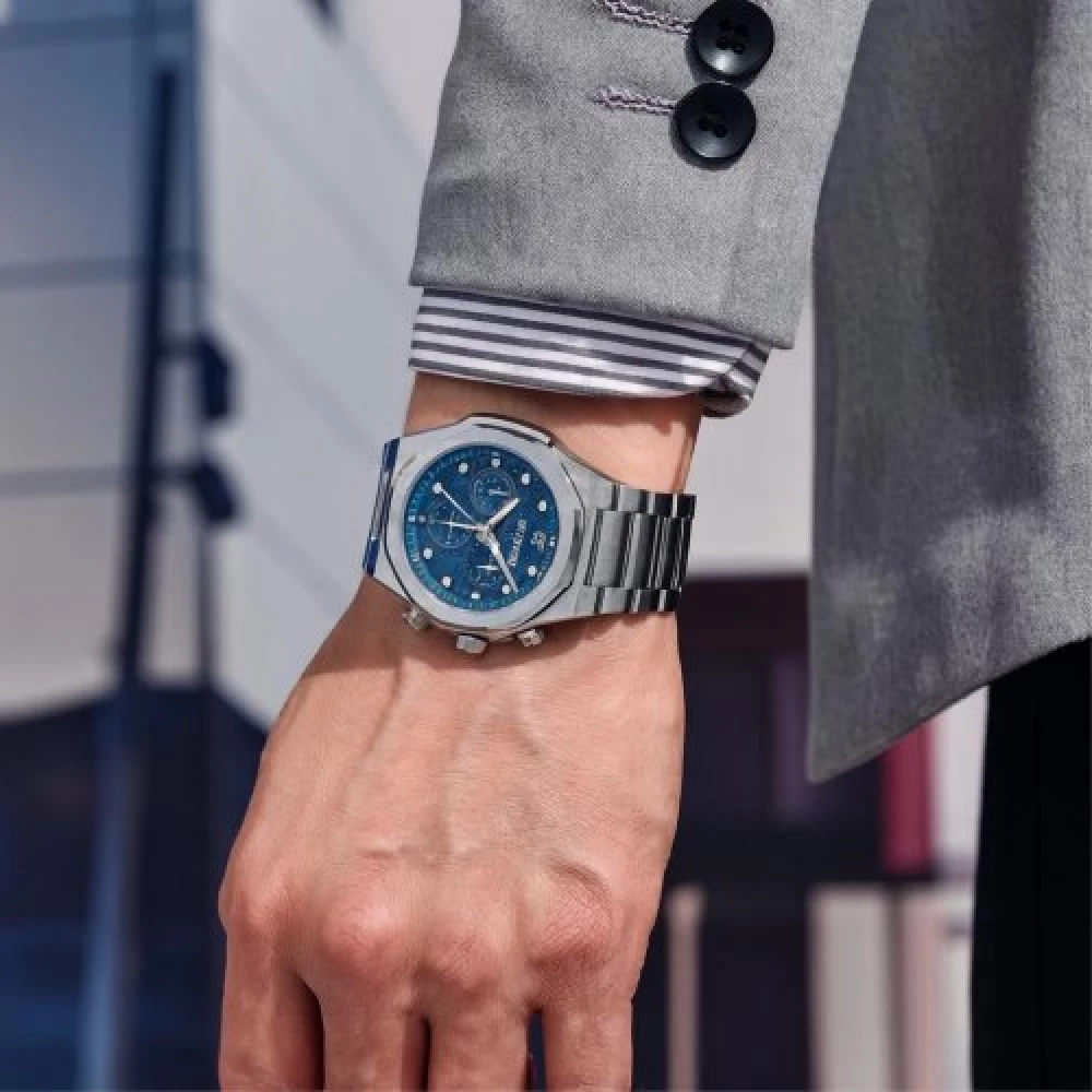 Мужские часы Benyar BY-5216 Silver-Blue 