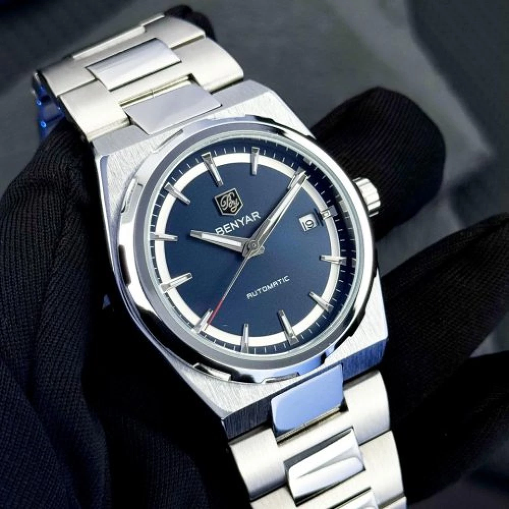 Мужские часы Benyar BY-5203 Silver-Blue
