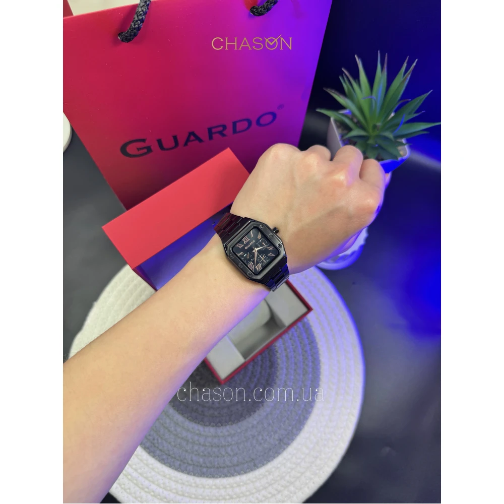 Жіночий годинник GUARDO 012727-4 L (all black)