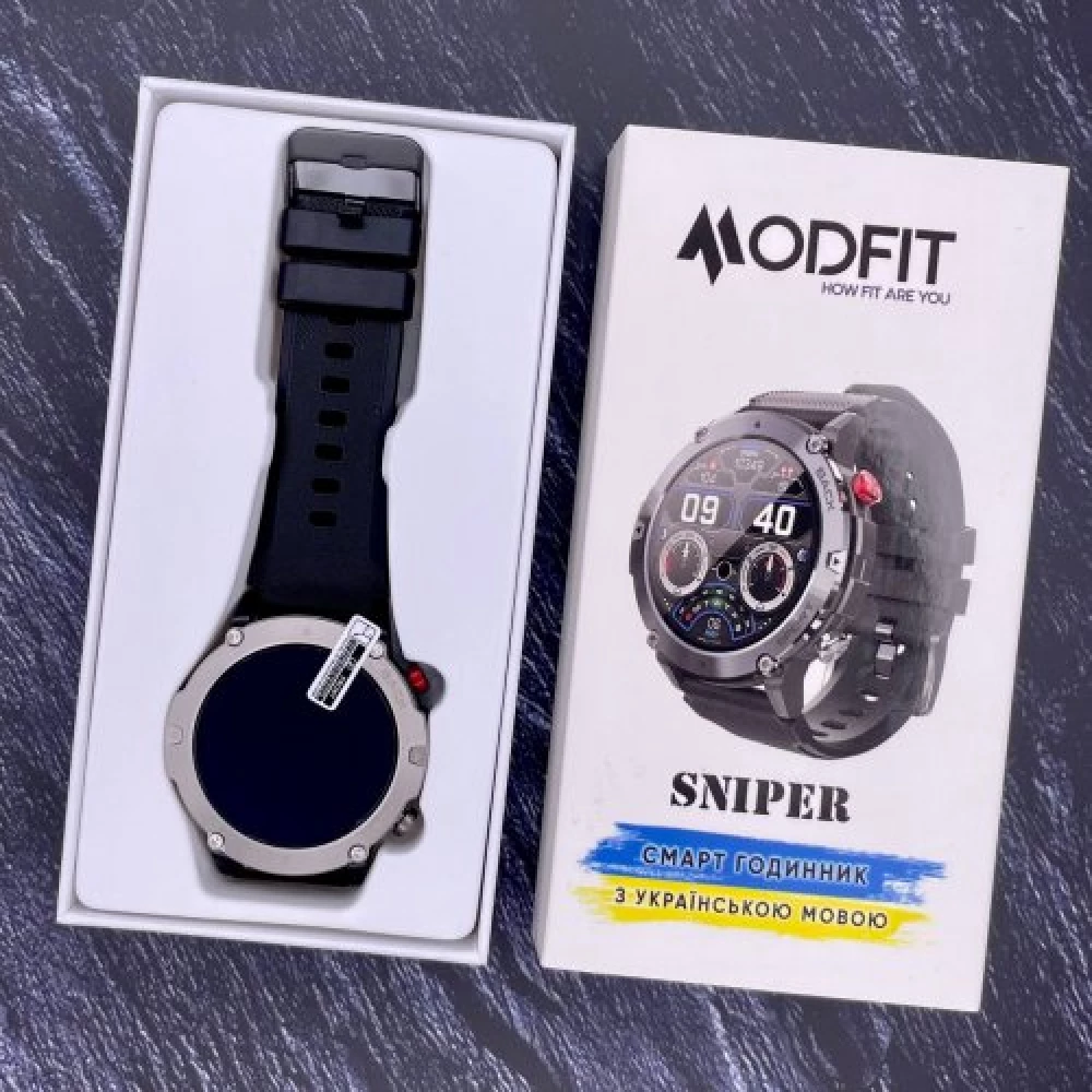  Розумний годинник Modfit Sniper Silver-Black