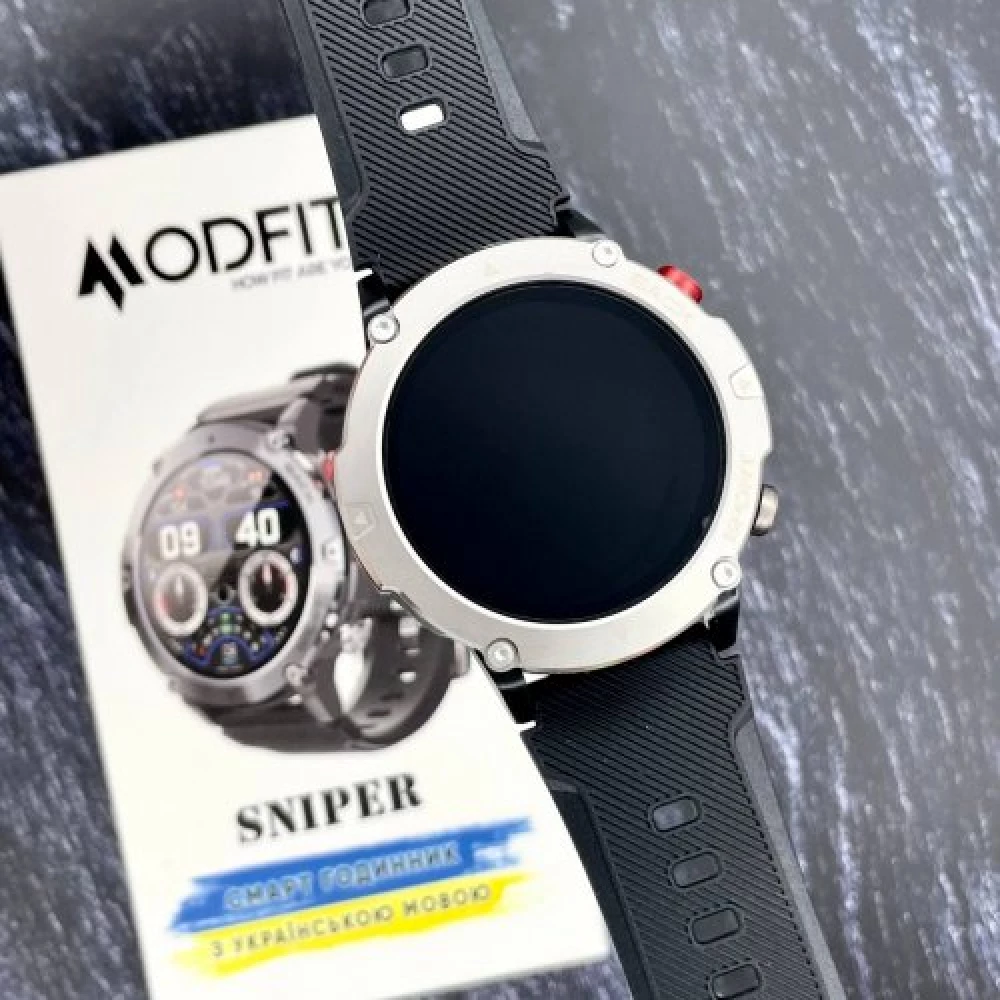  Розумний годинник Modfit Sniper Silver-Black