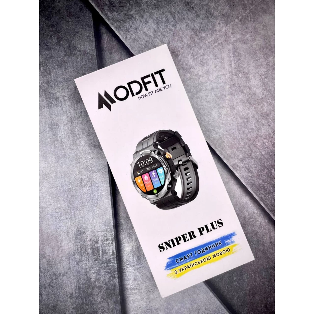 Розумний годинник Modfit Sniper Plus Silver-Black