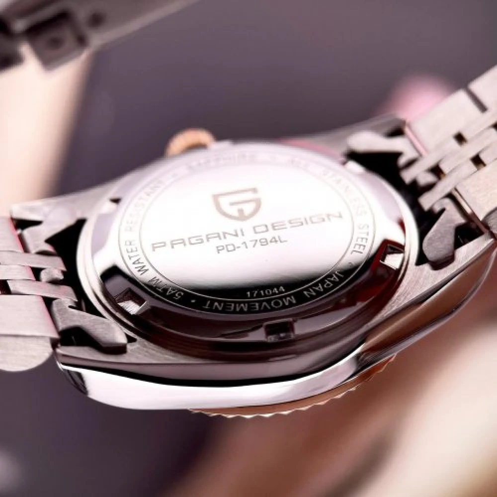 Женские часы Pagani Design PD-1794L Silver-Rose Gold-Blue