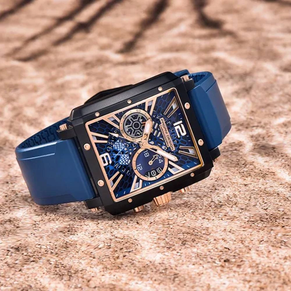  Чоловічий годинник Pagani Design PD-1725 Black-Blue