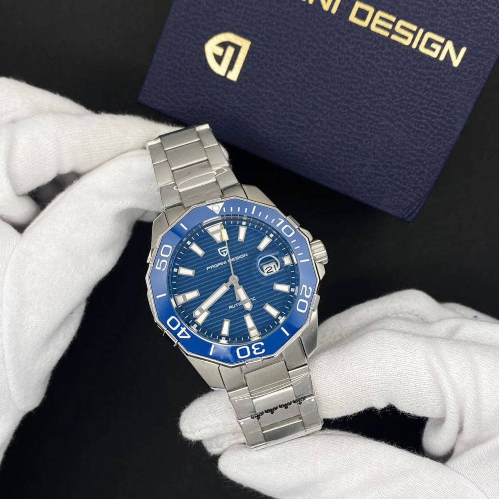 Чоловічий годинник Pagani Design PD-1617 Silver-Blue