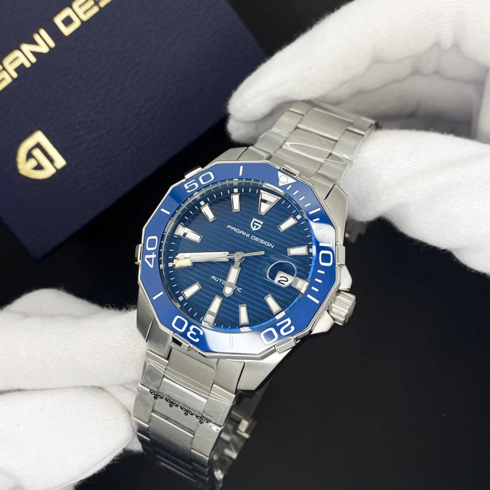 Чоловічий годинник Pagani Design PD-1617 Silver-Blue