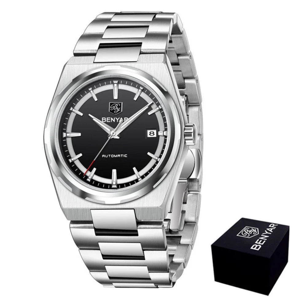 Мужские часы Benyar BY-5203 Silver-Black