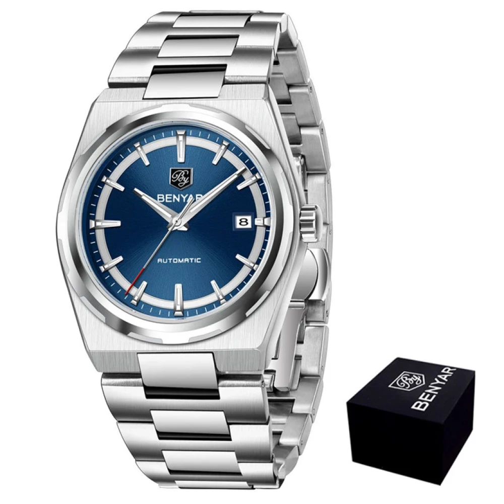 Мужские часы Benyar BY-5203 Silver-Blue